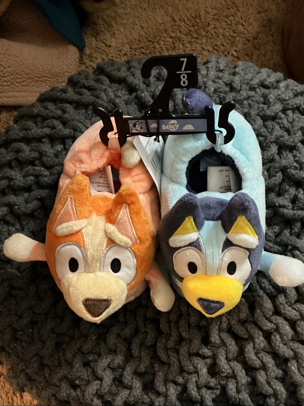 NWT Bluey Plush Kids Slippers